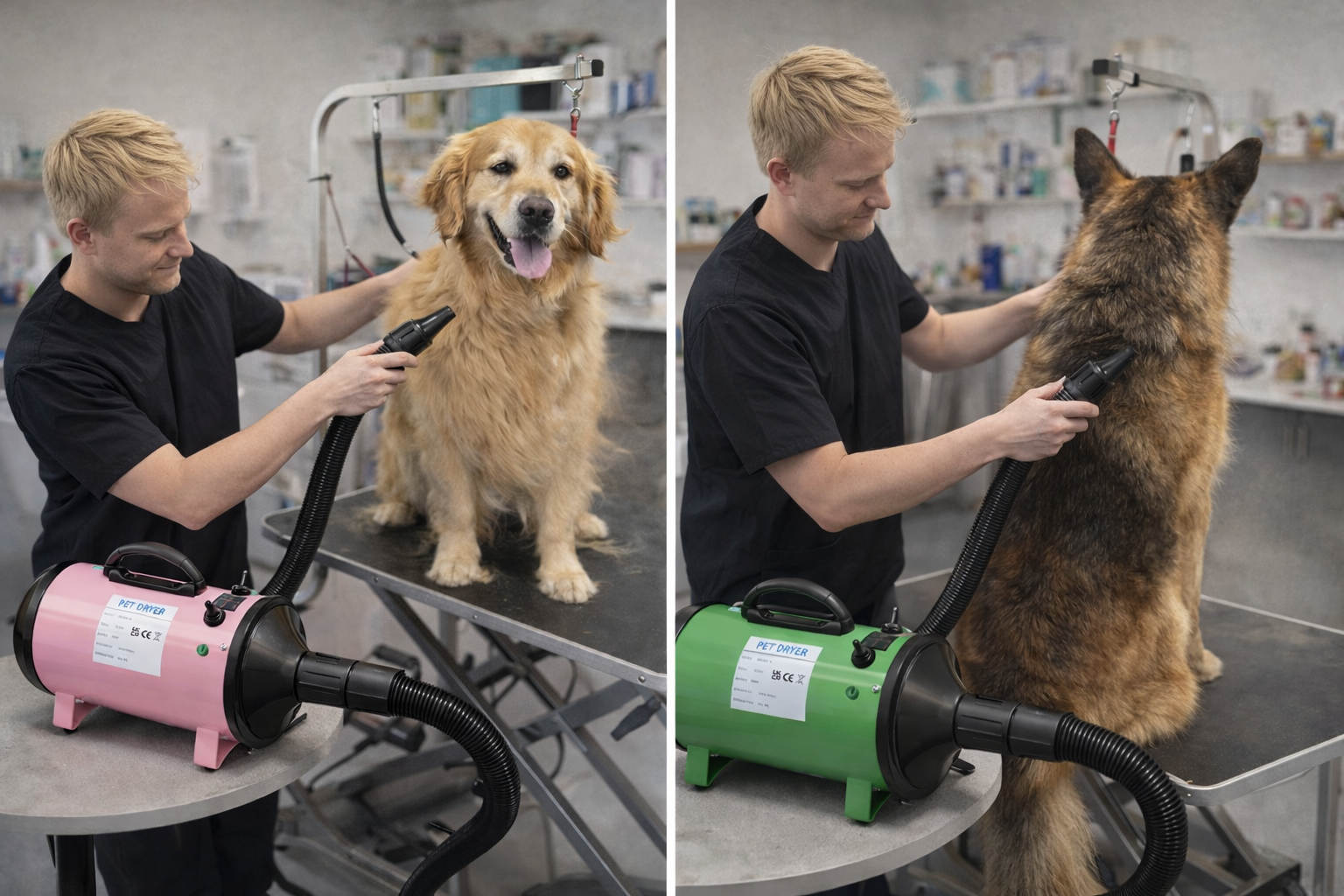 Expulsor / Secador de Aire Caliente para Animales Pequeños