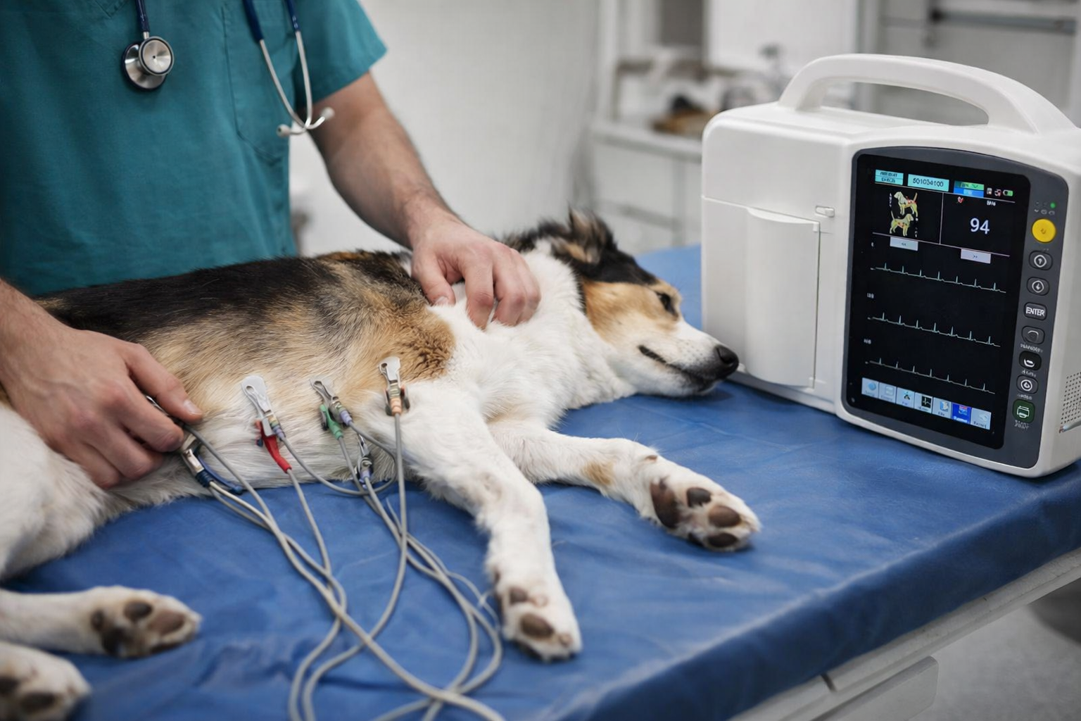 Electrocardiograma Veterinario UN8003V