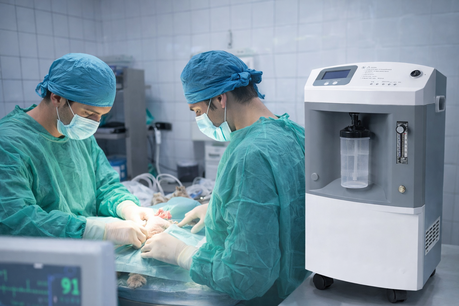 Generador de Oxígeno con Display Digital